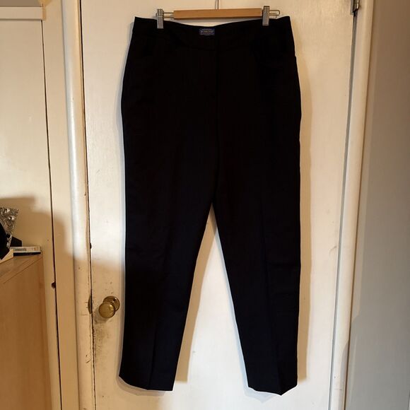 VTG Pendleton Navy 100% Virgin Wool Dress Pants High-Rise Blue | Sz 14/31W - Picture 1 of 11